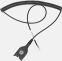 QD connector with coiled...